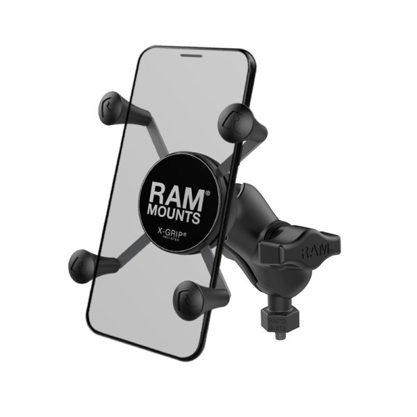 SUPPORTO ADATTATORE A VITE RAM-HOL-UN7B-A-379-M616U CON X-GRIP PER IPHONE E SAMSUNG