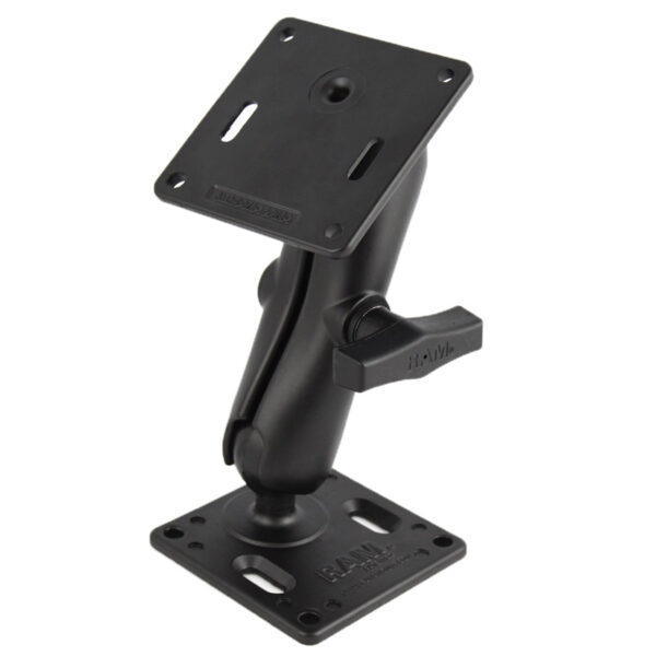 Supporto RAM Mounts RAM-102U-2461 con braccio di sfera C e doppia base VESA 75x75mm