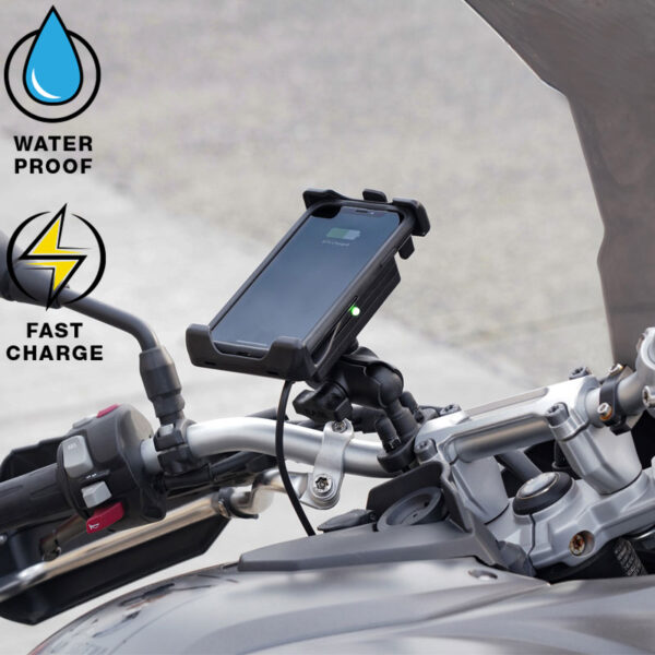 RAM Quick-Grip 15W Waterproof Wireless Charging Handlebar Mount Ram Mounts RAM-B-149Z-A-UN14W-V7M-1 - immagine 6