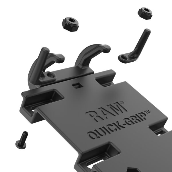 RAM Quick-Grip XL Phone Mount con Vibe-Safe e perk Stem Base - Short Ram Mounts RAM-B-176-A-PD4-462 - immagine 4