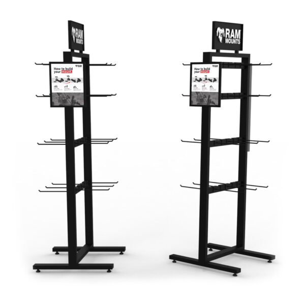 RAM Standing Floor Display con Pegs Ram Mounts RAM-DISPLAY-LARGE1-GENERIC