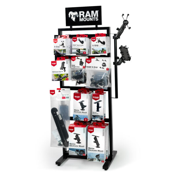 RAM Standing Floor Display con Pegs Ram Mounts RAM-DISPLAY-LARGE1-GENERIC - immagine 2