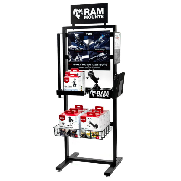 RAM Standing Floor Display con Baskets Ram Mounts RAM-DISPLAY-MODULAR1-GENERIC - immagine 2