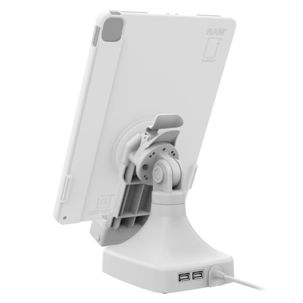 GDS Uni-Conn Tilt e Swivel Dock con USB-C con Data - Gray Ram Mounts RAM-GDS-DOCK-D14-U1C-2A-GRY - immagine 3