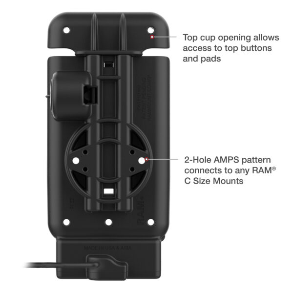 GDS Powered Vehicle Dock per Zebra EM45 con IntelliSkin Ram Mounts RAM-GDS-DOCK-ZE38-A-PU - immagine 4