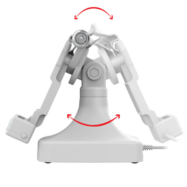 GDS Uni-Conn Locking Tilt e Swivel Dock con PoE con Data - Gray Ram Mounts RAM-GDS-DOCKLR-D14-U1E-2A-GRY - immagine 3