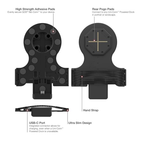 GDS Tab-Conn per OtterBox Defender Cases (Rear Pogo Pads) Ram Mounts RAM-GDS-TABC-OTD1B - immagine 5