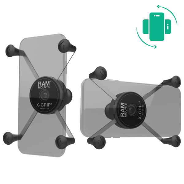 RAM Rotating X-Grip Large Phone Holder con Ball - B Size Ram Mounts RAM-HOL-UN10BRU