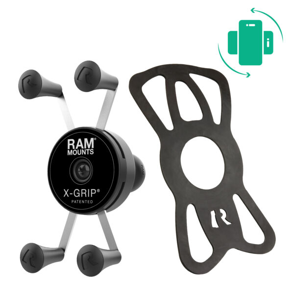 RAM Rotating X-Grip Phone Holder con Ball - B Size Ram Mounts RAM-HOL-UN7BRU - immagine 2