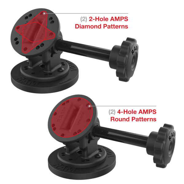 RAM Single Pivot Magnetic Mount con Knob Ram Mounts RAP-101-PV4-MAG88U - immagine 4