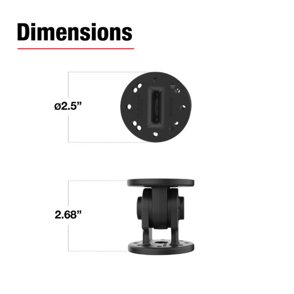 RAM Single Pivot Mount Ram Mounts RAP-101-PV4-NKU - immagine 3