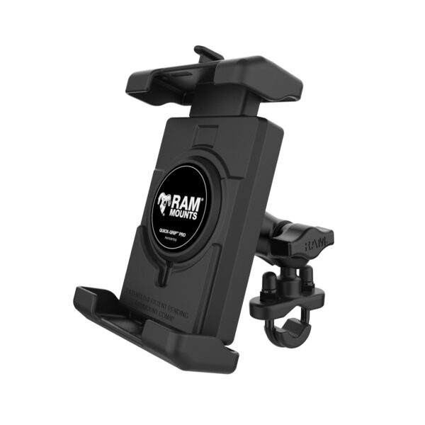 RAM® Quick-Grip™ Pro XL Phone Mount with Handlebar U-Bolt Base - Short Ram Mounts RAM-B-149Z-A-PD7U - immagine 2