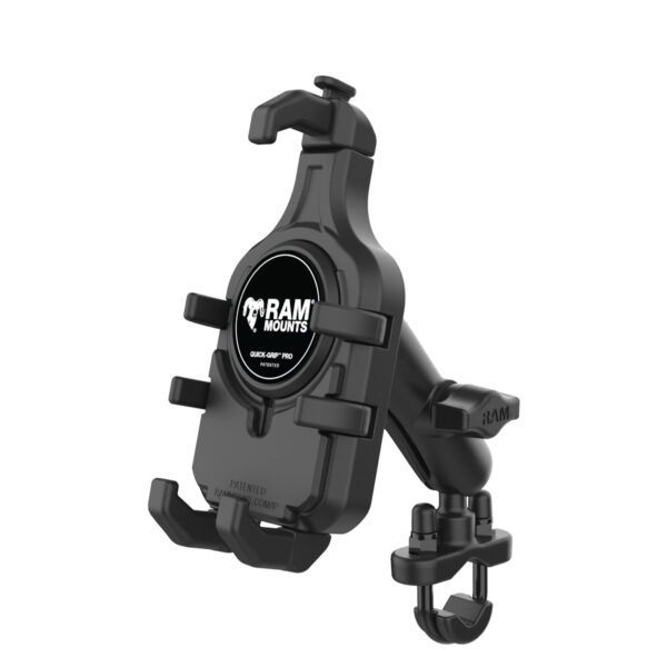 RAM® Quick-Grip™ Pro Phone Mount with Handlebar U-Bolt Base - Medium Ram Mounts RAM-B-149Z-PD5U - immagine 2