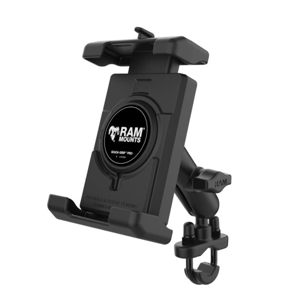 RAM® Quick-Grip™ Pro XL Phone Mount with Handlebar U-Bolt Base - Medium Ram Mounts RAM-B-149Z-PD7U - immagine 2