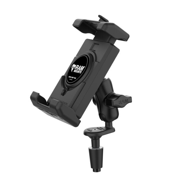 RAM® Quick-Grip™ Pro XL Phone Mount with Fork Stem Base - Short Ram Mounts RAM-B-176-A-PD7U - immagine 2