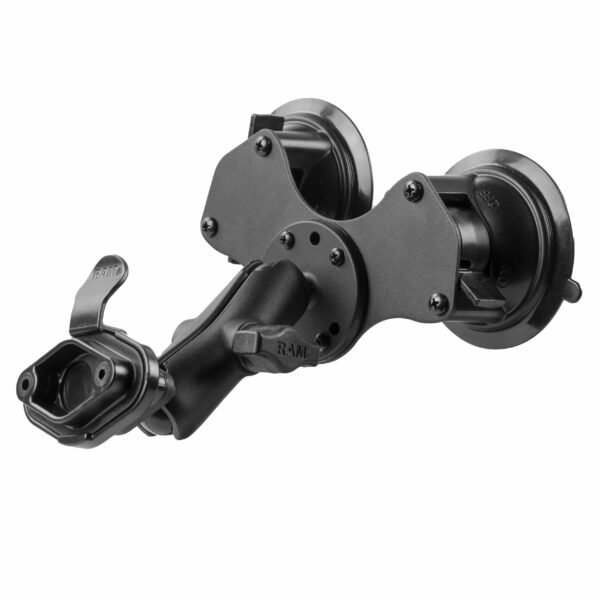 RAM Twist-Lock Dual Suction Mount with Quick Release Adapter Ram Mounts RAM-B-189-326U