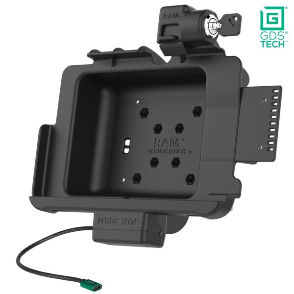 Locking GDS Powered Dock for Zebra ET4x 10" Tablet with IntelliSkin Ram Mounts RAM-GDS-DOCKL-ZE21PU - immagine 2