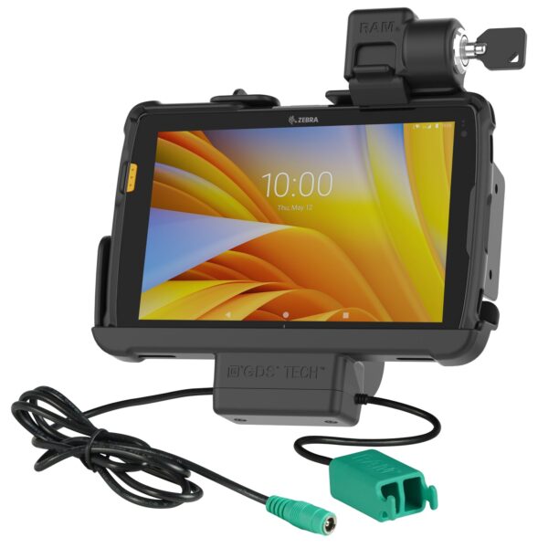 Locking RAM Tough-Dock Power + Dual USB for Zebra ET4x 8" Tablet Ram Mounts RAM-HOL-ZE20PD2KLU