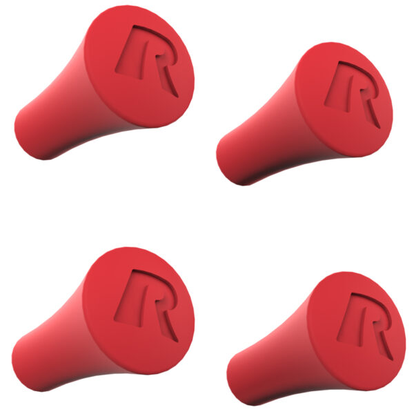 GOMMINI DI RICAMBIO DI COLORE ROSSO PER SUPPORTI RAM-MOUNT X-GRIP RAP-UN-CAP-4-REDU